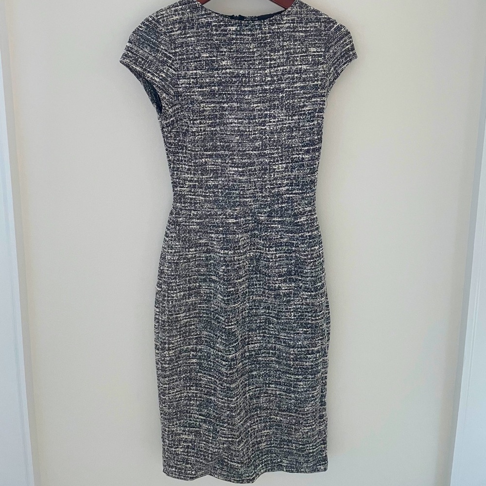 AQUA Women’s Tweed Metallic Dress